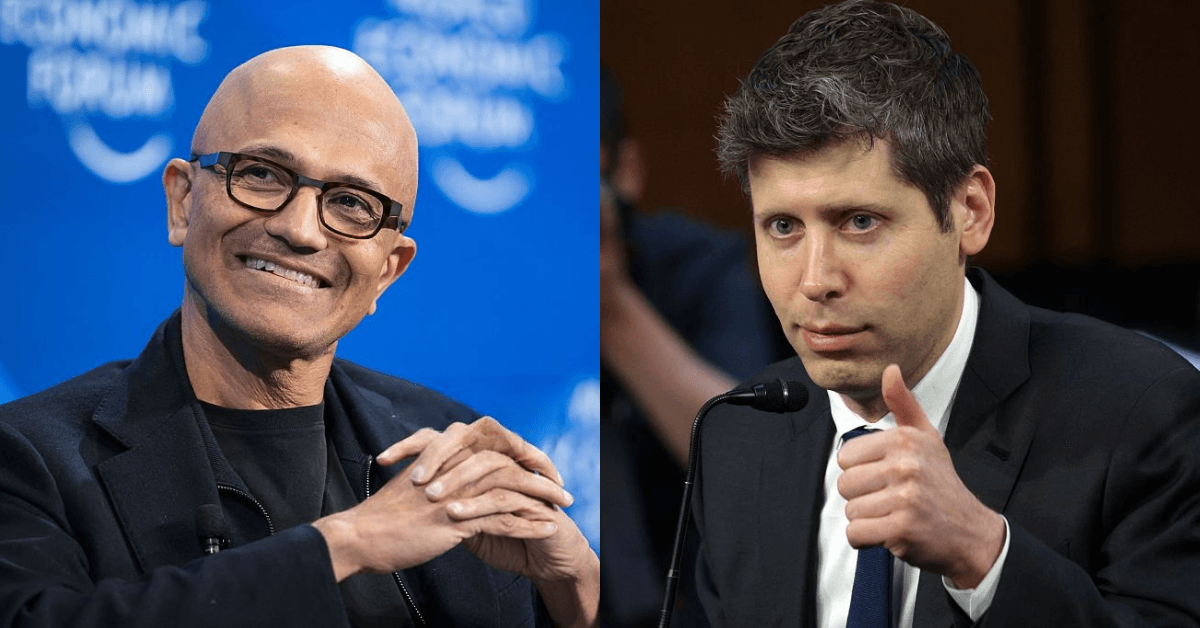 CEO of Microsoft Satya Nadella x CEO of OpenAI Sam Altman