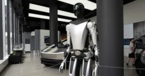 Tesla’s Optimus robot, at the centre of a legal battle over stolen trade secrets, represents the company’s bold vision for the future of automation. Image Credit: Shutterstock