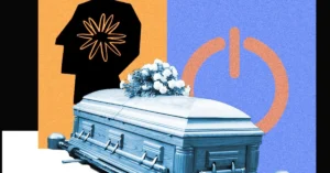Claude AI Fans Throw a Funeral. Image credit: Wired